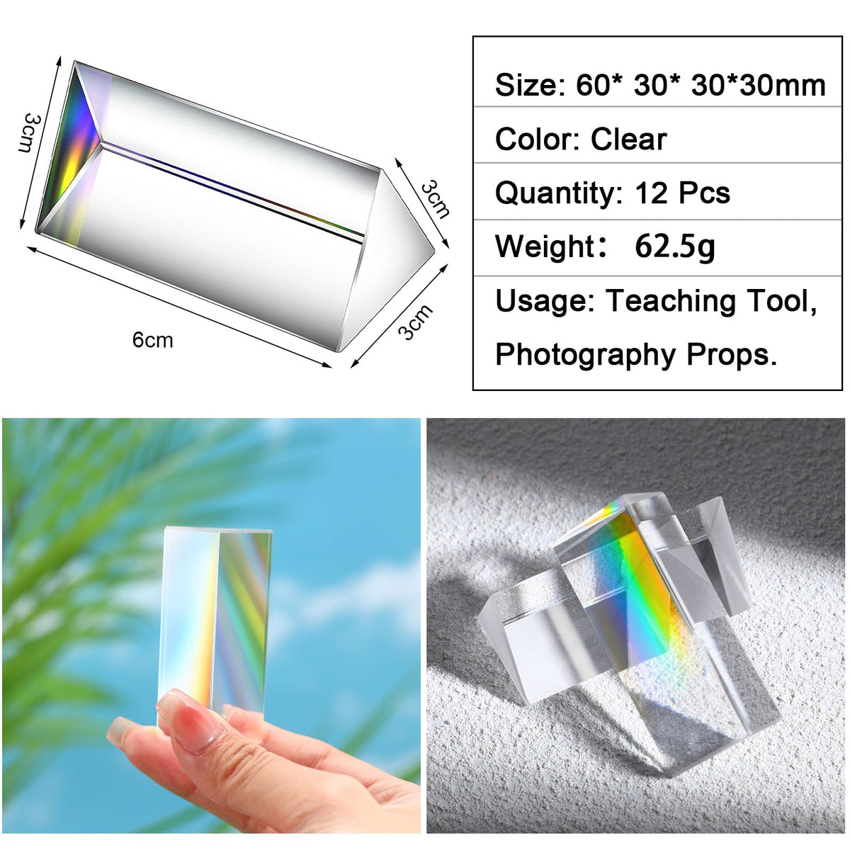 Kanayu 12-prism pack supports versatile learning and display