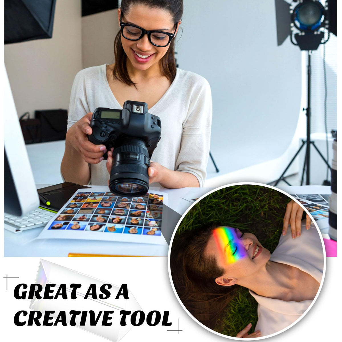 Kanayu prism used in photography to capture refraction and color