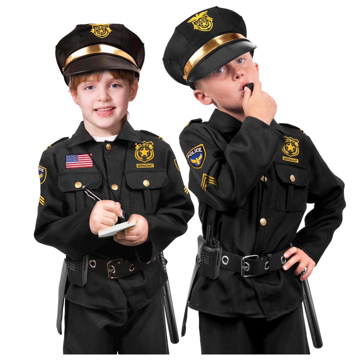 Kangaroo Police Costume Kids Set Hat allows authentic headwear for imaginative play
