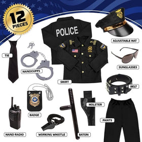 Kangaroo Police Costume Kids Set Shirt provides a smooth fabric for adventures