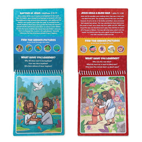 KangaToys Aqua Brush 2-Pack reusable pages closeup for mess-free painting