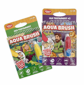 KangaToys Aqua Brush 2 Pack cover with reusable color-with-water activity pages.