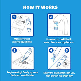 KangaToys Aqua Brush 2 Pack child using at church for quiet activity.
