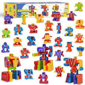 Kannove Alphabots A letter robot in action promoting early literacy and fine motor skills