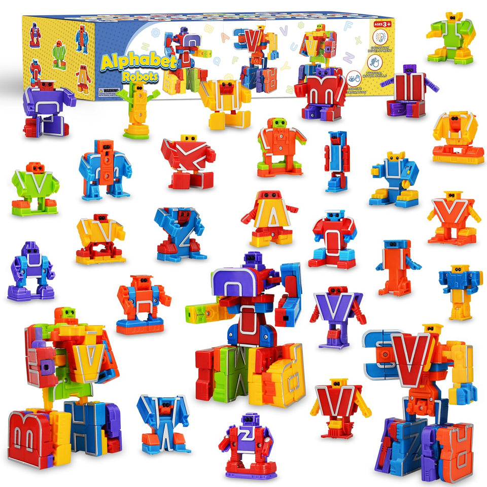 Kannove Alphabots A letter robot in action promoting early literacy and fine motor skills