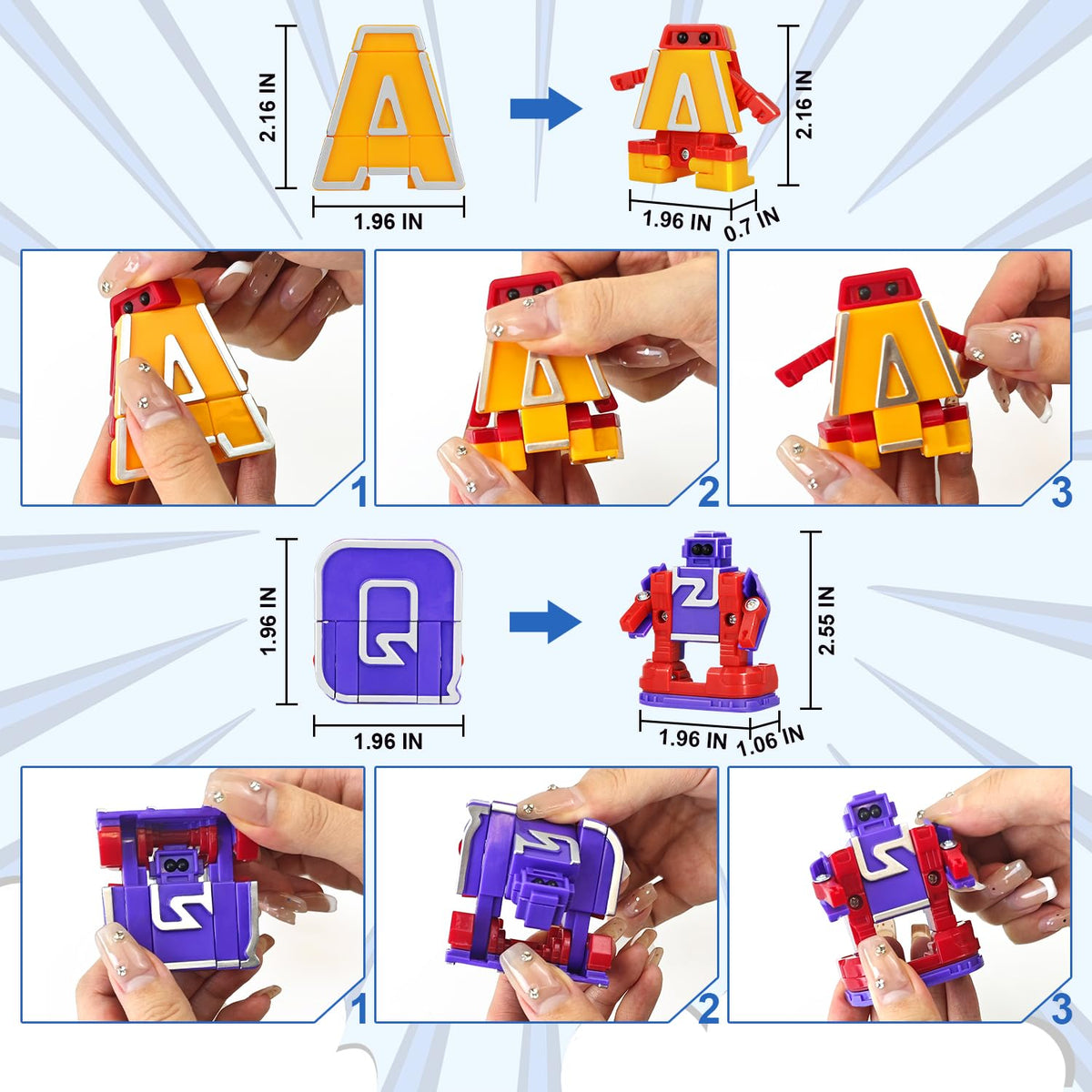 Kannove Alphabots C letter robot encourages spatial thinking through twist-and-connect play