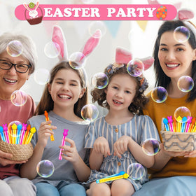 Kannove Easter mini bubble wands in a colorful set for kids playtime