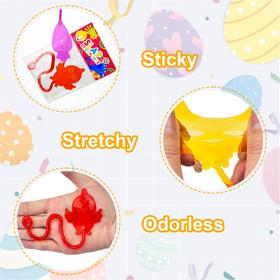 Kannove Easter sticky hands with carrots for piñatas and baskets.