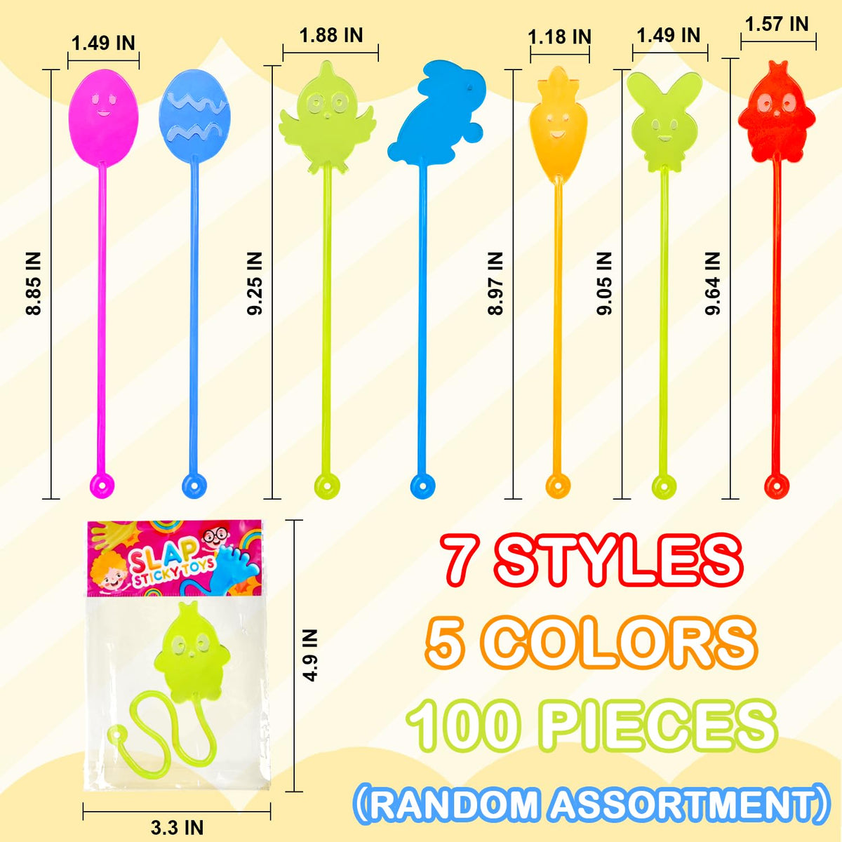 Kannove Easter sticky hands featuring chicks for classroom rewards and festive activities.