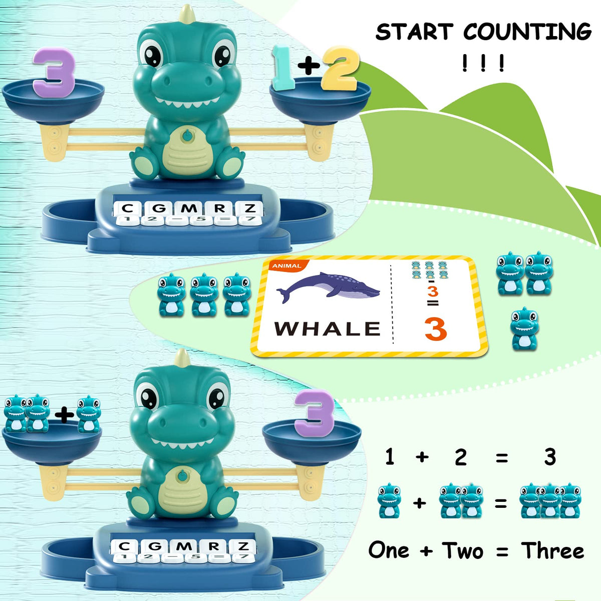 Kaodezhu dinosaur cards-letters—colorful cards aid word recognition