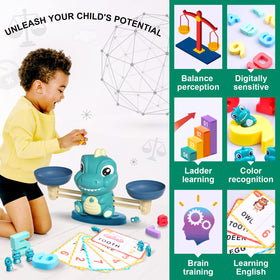 Kaodezhu dinosaur weights kit supports early arithmetic exploration