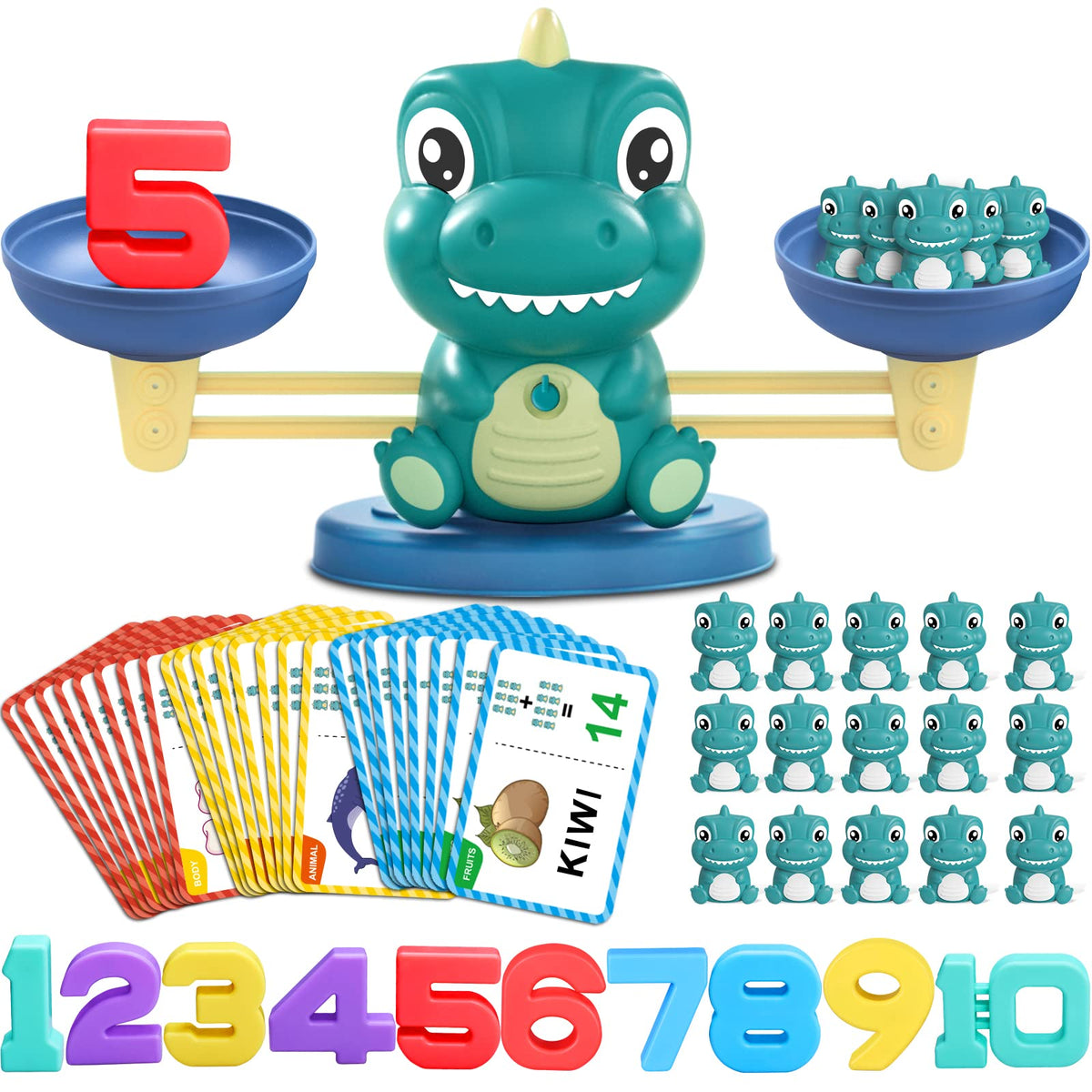 Kaodezhu Dinosaur Math Balance main view for interactive learning