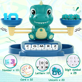 Kaodezhu dinosaur trays and weights—organized counting and sorting activities
