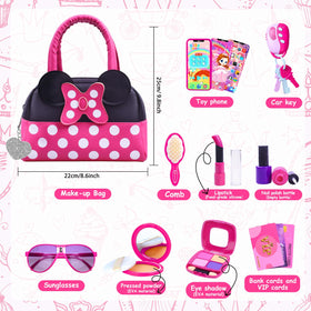 Kaodezhu pretend purse with car keys and VIP cards supports storytelling