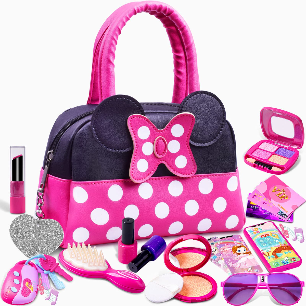 Kaodezhu pretend purse with outfit accessories fuels imaginative dress-up play