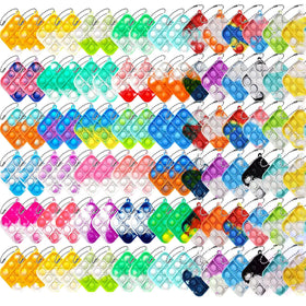 Kapibarasensei 100pcs rainbow mini pop keychain tactile fun for on the go