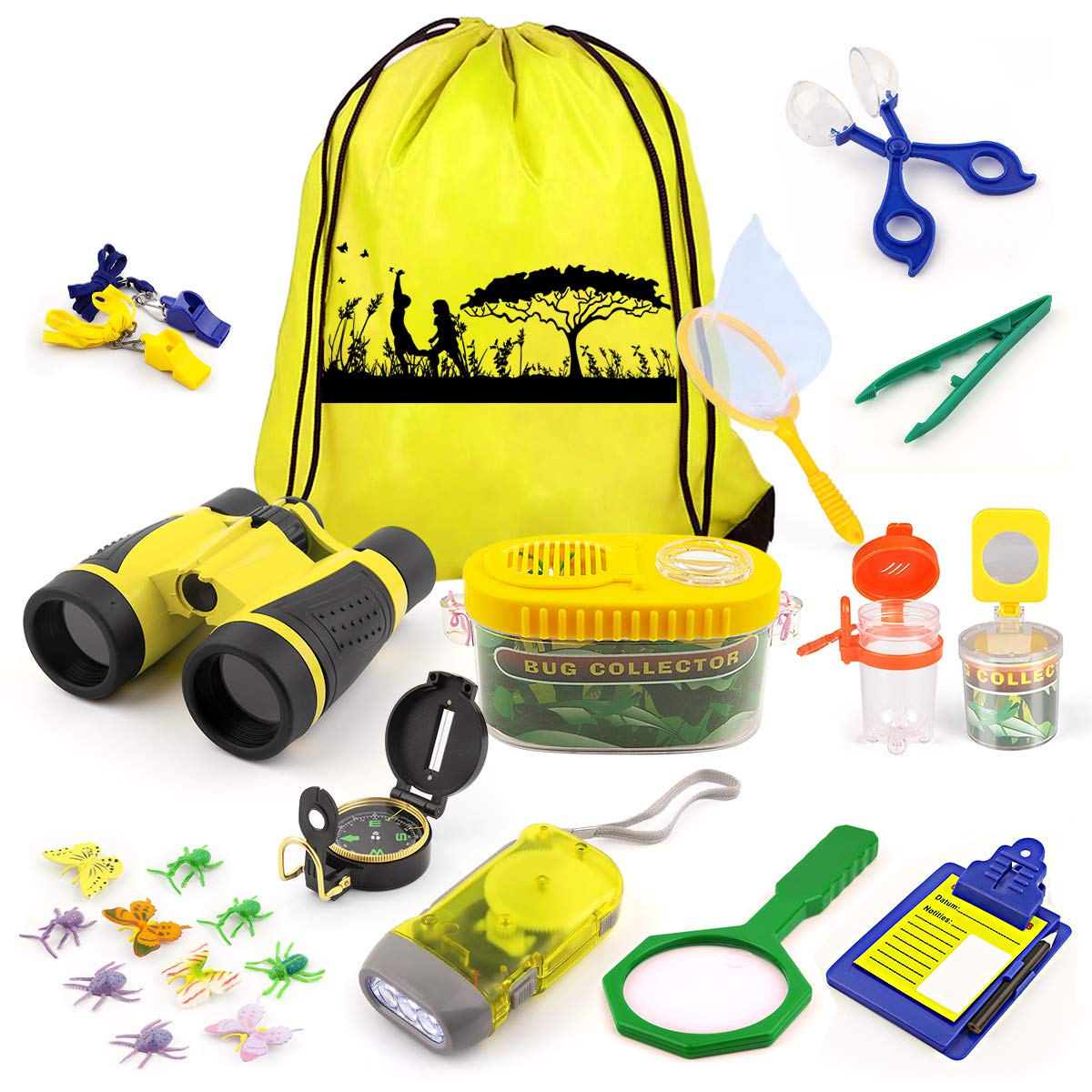 Kaqinu explorer kit binoculars for kids aid outdoor wildlife spotting