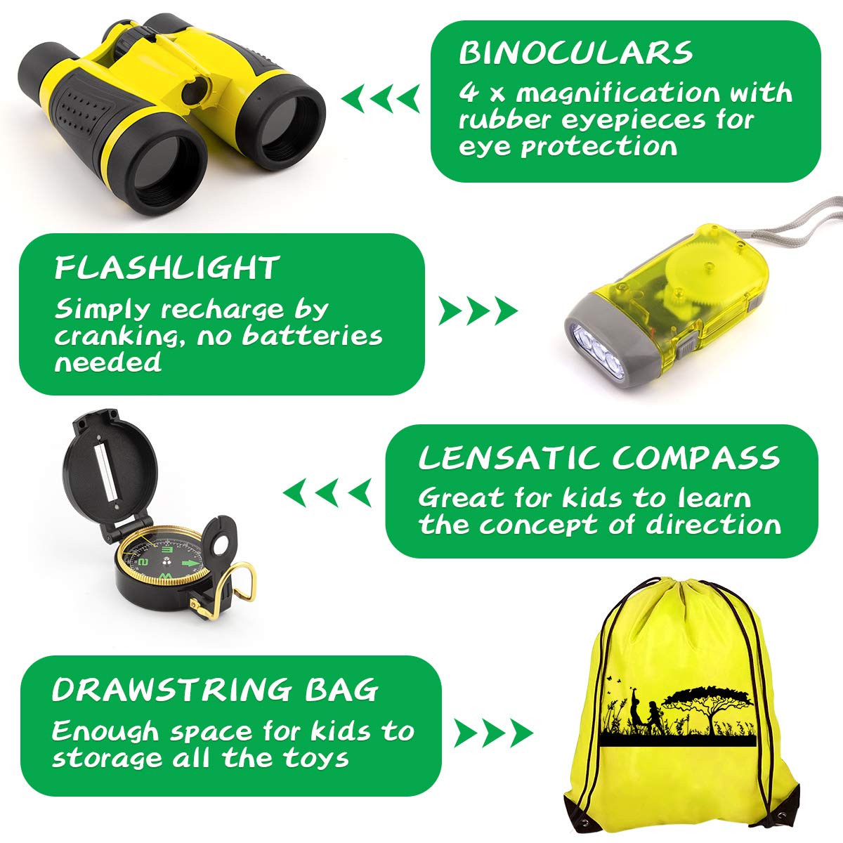 Kaqinu explorer kit compass guides kids during nature exploration