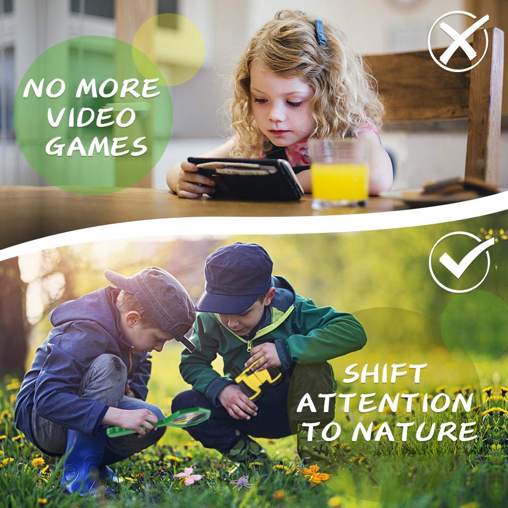 Kaqinu explorer kit magnifying glass reveals tiny details in nature