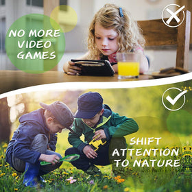 Kaqinu explorer kit magnifying glass reveals tiny details in nature