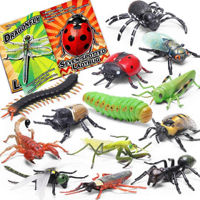 KarberDark 13-piece insect toy set for imaginative play and bug collection.