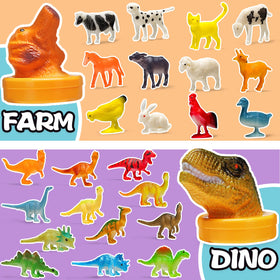 KarberDark dinosaur figures for imaginative play and recall practice.
