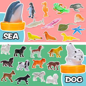 KarberDark farm animal figurines set for storytelling and early learning.