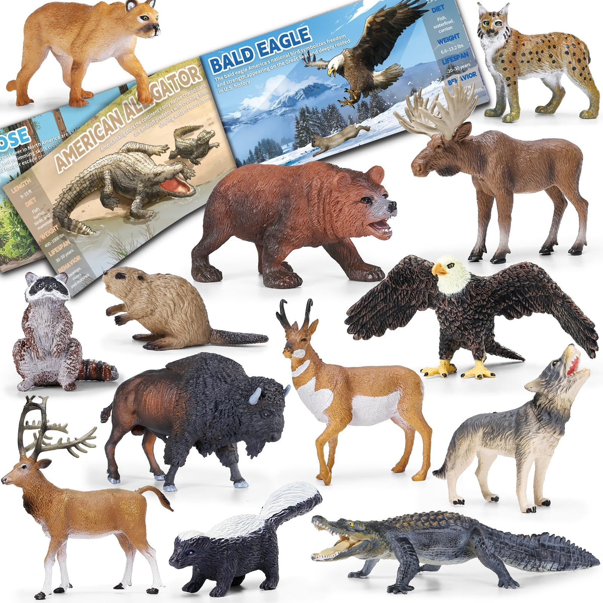 KarberDark Grizzly Bear figure with lifelike texture for imaginative forest play
