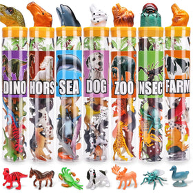 KarberDark mini ocean animal figures for tactile play and sensory exploration.