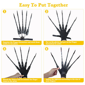 Kardeep stage-ready finger extensions suitable for cosplay and alien roles
