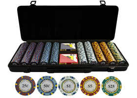 KardShark Monte Carlo 500-piece chips set for home cash games