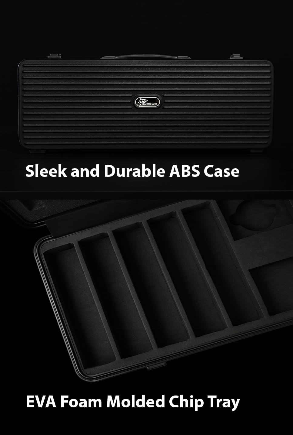 KardShark Monte Carlo ABS carrying case keeps chips organized