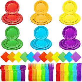 Karenhi rainbow 9-inch plate for main courses at a celebration.
