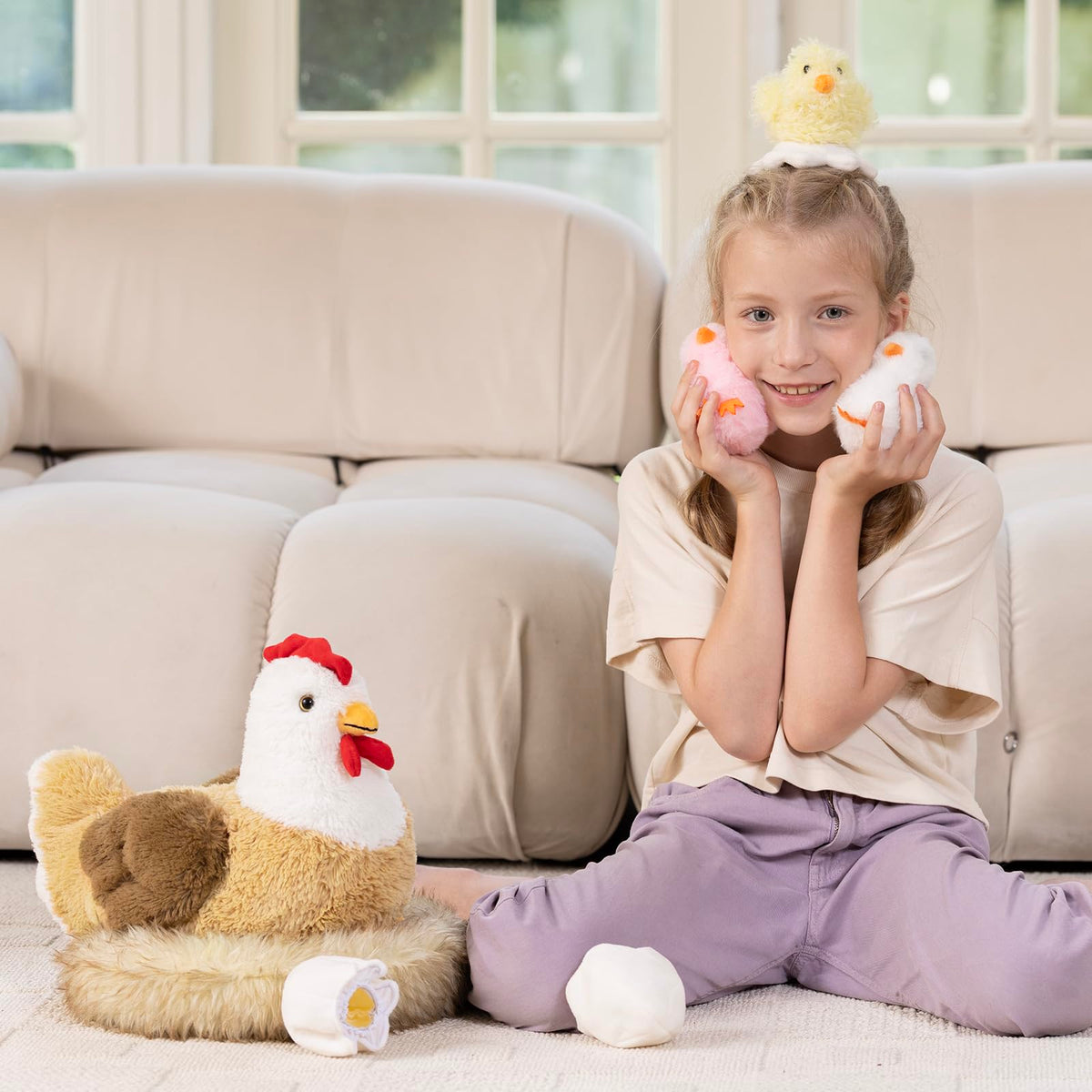 Karister bright felt eggs plush for pretend egg hunts and classroom storytelling.