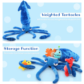 Karister crab plush with soft fabric for imaginative sea adventures.