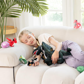 Karister dragon egg plush for pretend hatch-and-care storytelling.