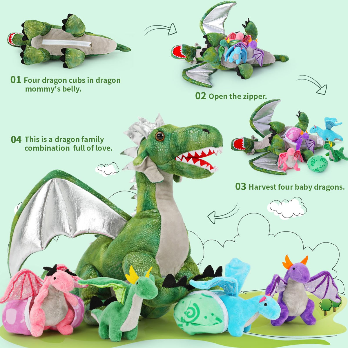 Karister durable plush fabric suitable for easy cleanup after playtime.