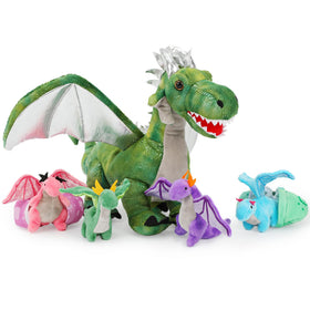Karister dragon set includes four baby dragons for storytelling.