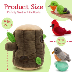 Karister hummingbird plush with lifelike colors for vivid pretend nature moments.