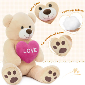 Karister large Valentines bear gift idea for girlfriend, wife, or kids