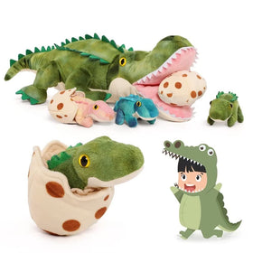 Karister plush set inspires storytelling about rainforest animals and family bonds.