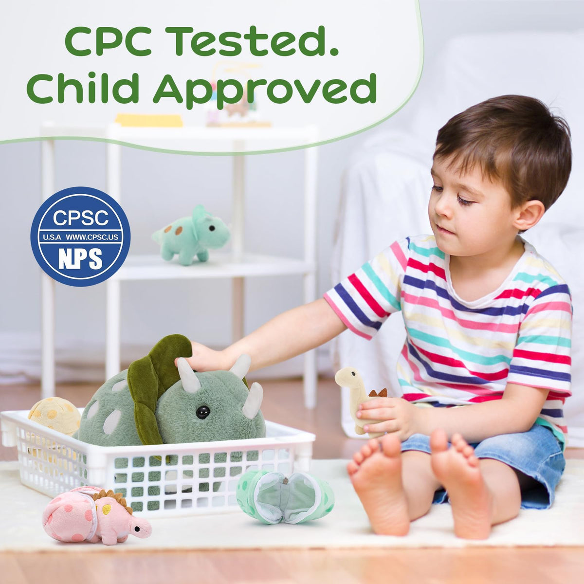 Karister egg with Triceratops baby for imaginative play