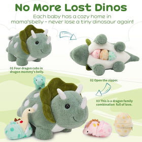 Karister plush dinosaur ready for night-time snuggles and comfort