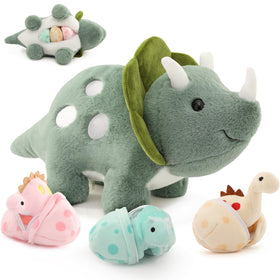 Karister 17.6-inch plush dinosaur size for kid-friendly cuddles