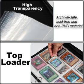 KarlyPro binder featuring three metal rings for easy sleeve access.