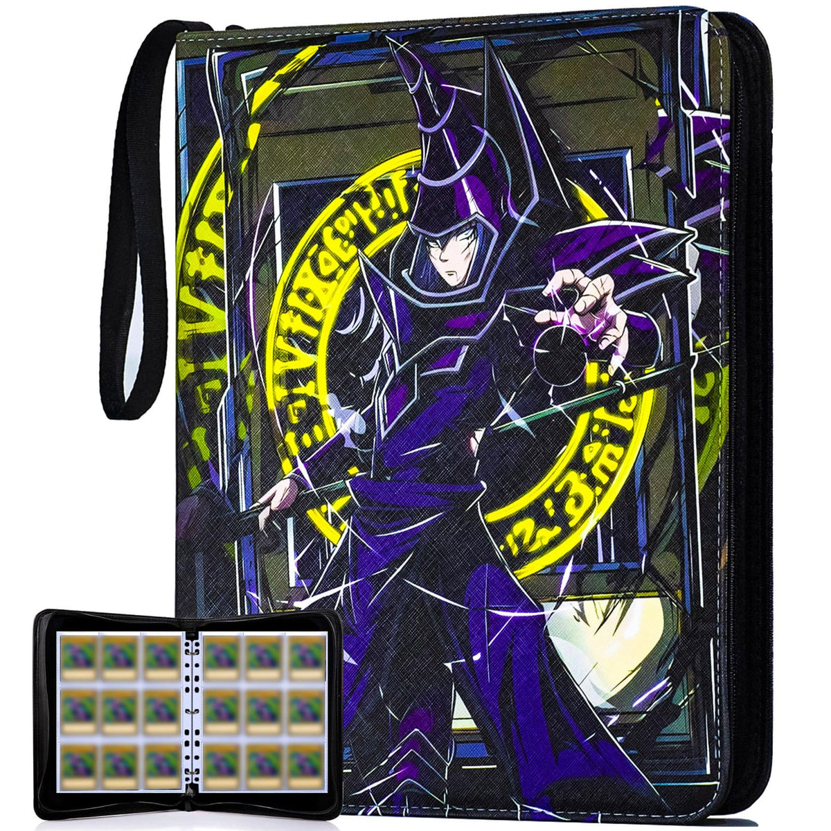 KarlyPro 990 binder front cover with premium leather for durable Yu-Gi-Oh cards