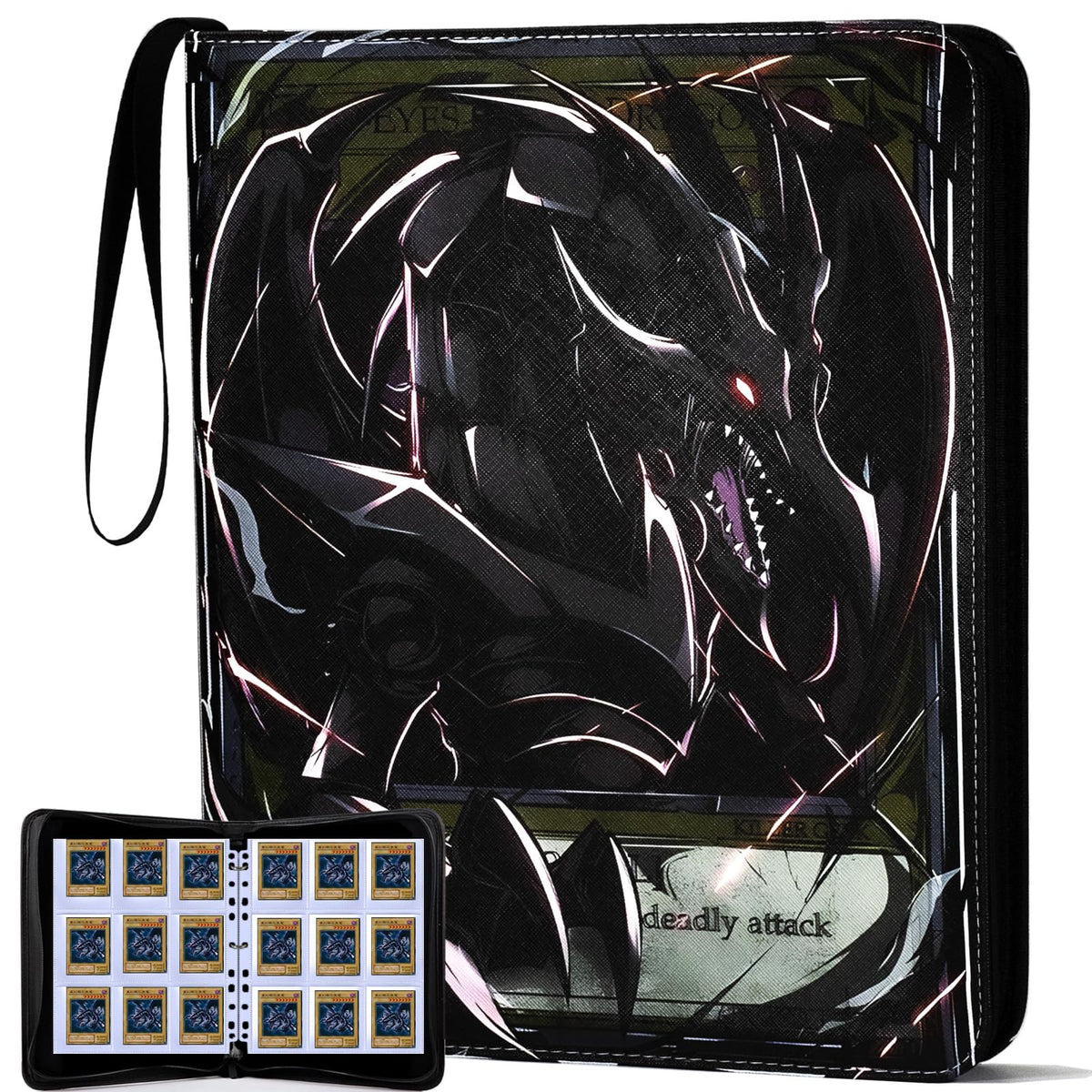 KarlyPro 990-pocket binder front view showing ample card storage.