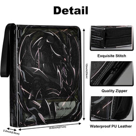 KarlyPro 990-pocket binder side view with slim, portable design.