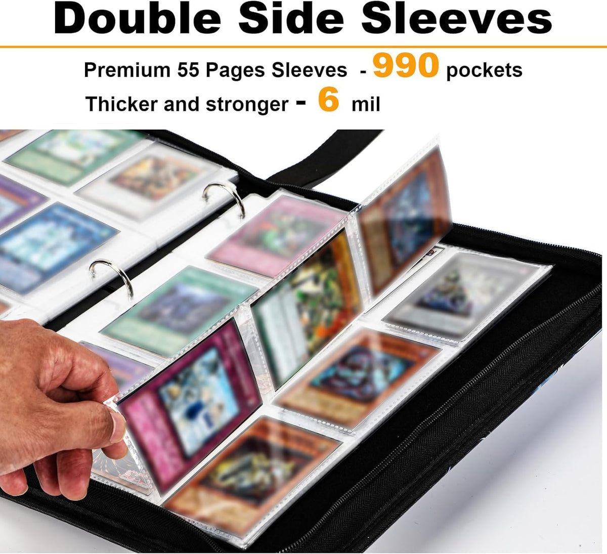 KarlyPro Lorcana binder labeling emphasizes clear organization.