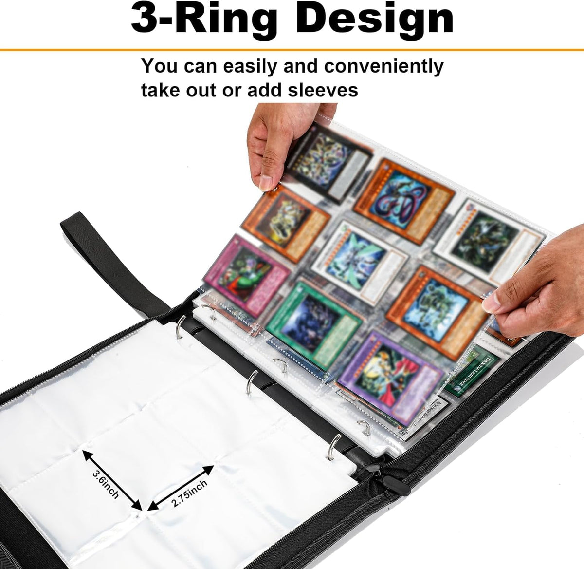 KarlyPro Lorcana binder closed compact design for travel.